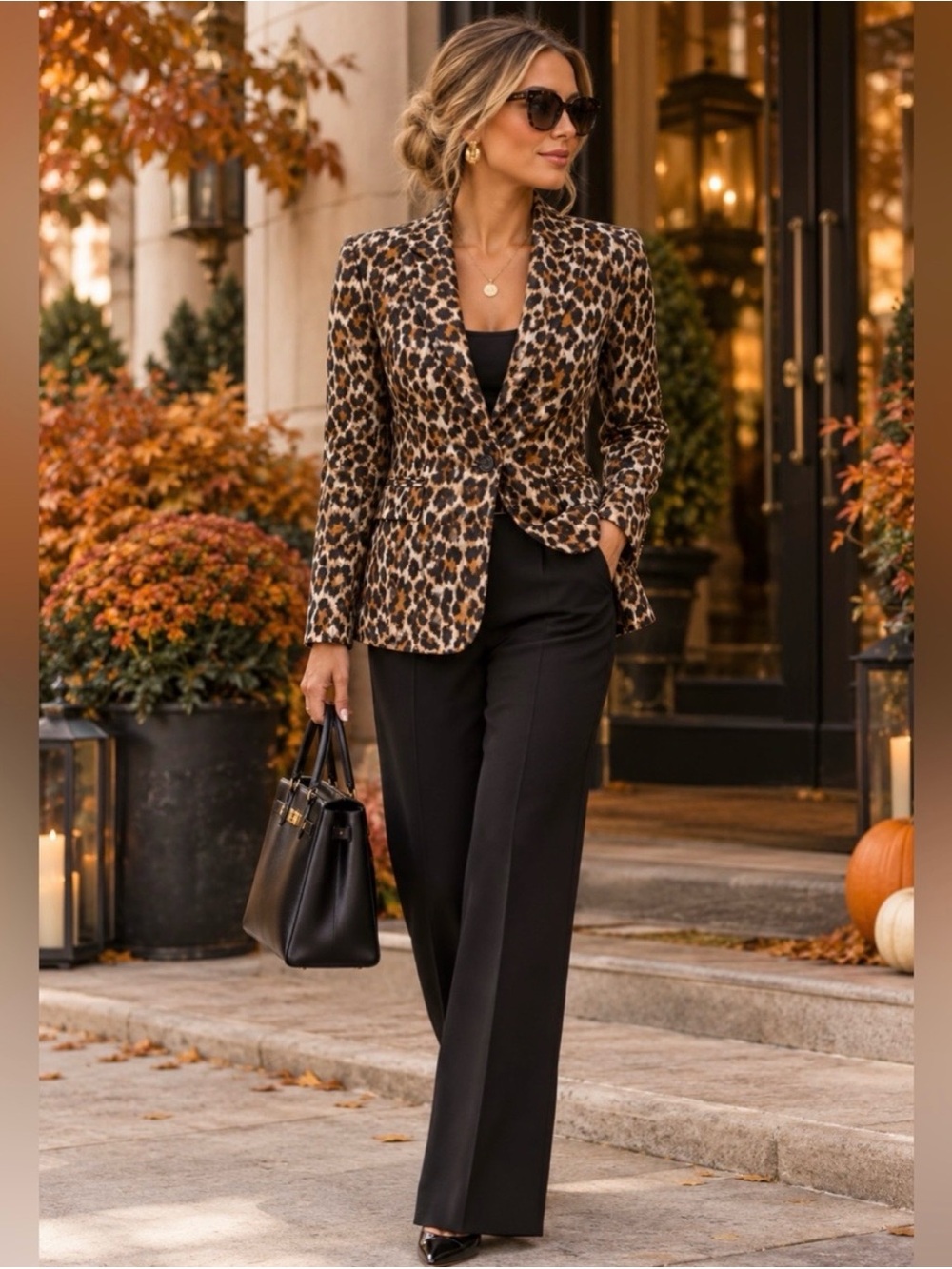 J. Crew Leopard Print Parke Blazer Linen Blend